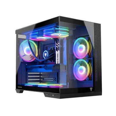 Afbeelding van Modecom ATX Volcano Panorama Apex ARGB 7F Midi Half Tower Behuizing Grijs