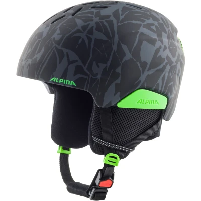 Afbeelding van Skihelm Alpina Junior Pizi Black Green Camo Matt 46 50 cm