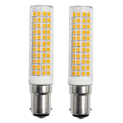Afbeelding van B15d LED Lamp Vervangt 80W 75W Halogeenlamp Warm Wit 220V 230V 3000K 890lm 7W Wandlamp woonkamer Lampen kroonluchter naaimachine set van 2 [Herbruikbaar]
