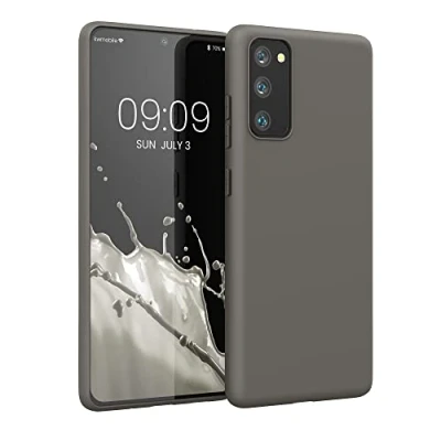 Afbeelding van kwmobile telefoonhoesje geschikt voor Samsung Galaxy S20 FE Hoesje smartphone Back cover in steengrijs