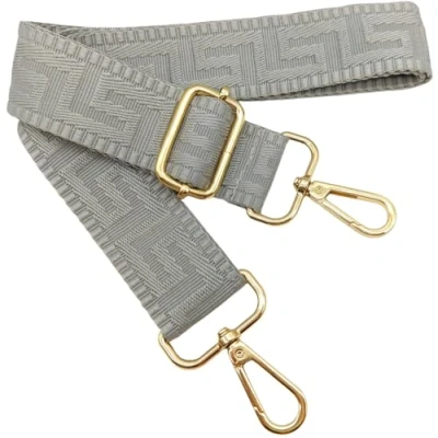 Afbeelding van Verstelbare kleurrijke schouderriem voor damestassen, lichtgrijs, 80 130 cm, tasriem met gouden karabijnhaak, duurzaam, crossbody tas, gitaar, moderne tassen, accessoires, 3,8 1303