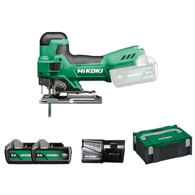 Afbeelding van Hikoki CJ18DBWPZ accu Decoupeerzaag 18V 135 mm 2 x 5,0 Ah + lader In HSC II koffer