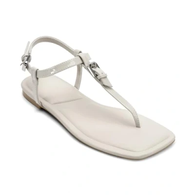 Afbeelding van DKNY Datto Teensandalen, Dames, Maat: 39, Soft white Hoogwaardig imitatieleer