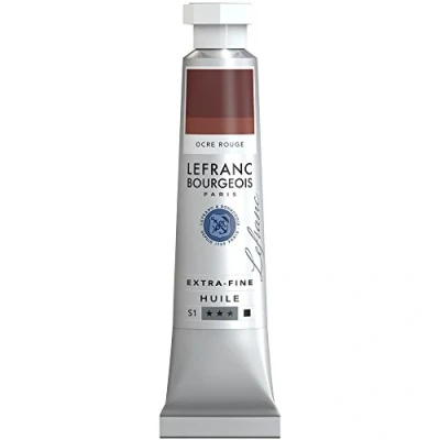 Afbeelding van Lefranc Bourgeois 405007 Extra fijne olieverf met hoogwaardige kunstenaarspigmenten, lichtecht, verouderingsbestendig 20ml Tube, Red Oil Colourhre