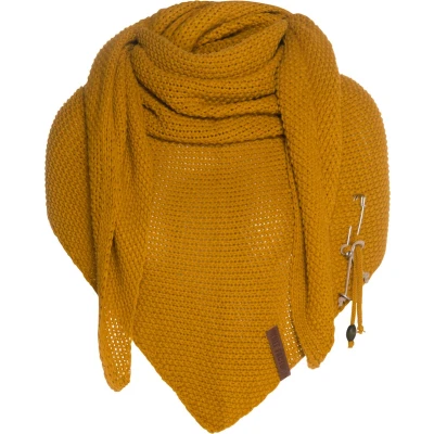 Afbeelding van Knit Factory COCO Halsdoek, Dames, Maat: One Size, Ochre