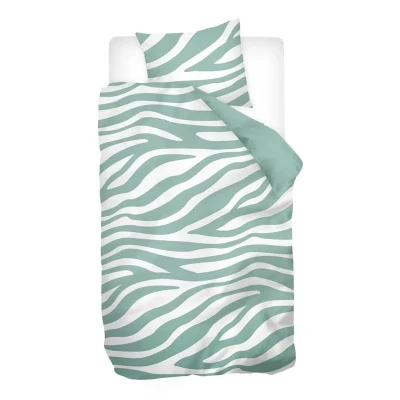 Afbeelding van Snoozing Neel Dekbedovertrek Eenpersoons 140x200/220 cm + 1 sloop) Groen