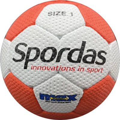 Afbeelding van Spordas Handbal Maat 1 Rood/Wit