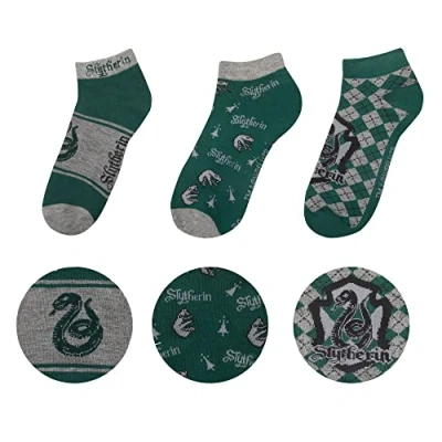 Afbeelding van Harry Potter: Ankle Socks Set of 3 Slytherin