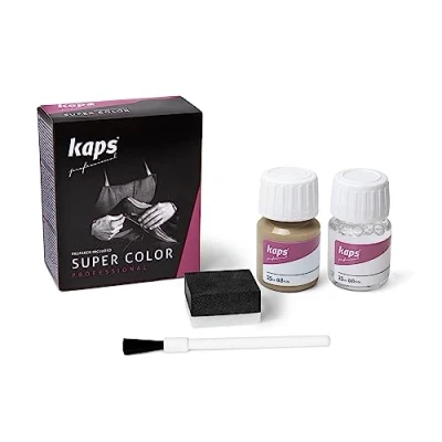 Afbeelding van Kaps super color leer &amp; kunstleer verf inc.cleaner (167) Donker Beige 25ml