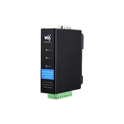 Afbeelding van RS232/RS485/RS422 to RJ45 Ethernet Converter Module, Industrial Rail mount Isolated Serial Server,TCP/IP Module,10 / 100M Auto negotiation Connector