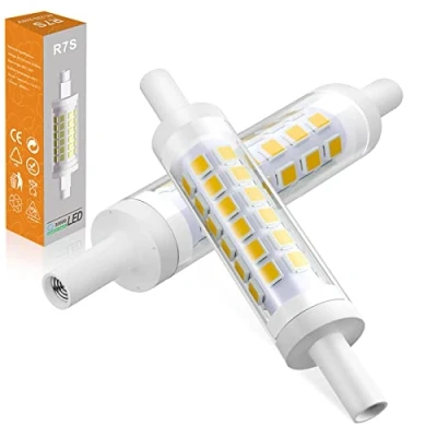Afbeelding van R7S LED 78mm, 7W dimbare lampen 220 240V 700LM, equivalent voor 70W J78 halogeenlampen, geen flikkering (Color : Natural White 4000K, Size 78mm 2pcs)