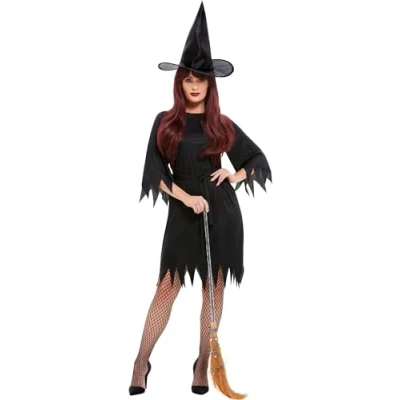 Afbeelding van Spooky Witch heksenkostuum budget Maatkeuze: Maat L