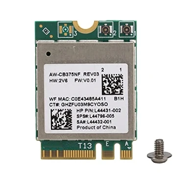 Afbeelding van Wifi Module Voor Windows 10/Linux/Android, Etc, 2.4/5.0GHz Bluetooth 5.0 M.2 NGFF Draadloze Netwerkkaart RTL8822CE, 802.11a/b/g/n/ac