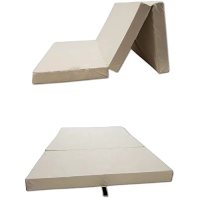 Afbeelding van ODOLPLUSZ Vouwmatras opvouwbare matras opvouwbaar gastenmatras reismatras 65 x 180 7 cm (beige)