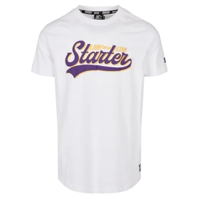 Afbeelding van Starter Tshirt print, Heren, Maat: Large, White