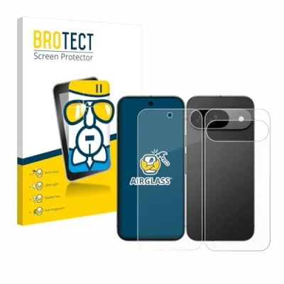 Afbeelding van BROTECT Screenprotector voor Google Pixel 9 (Voor+Achter) Folie Beschermfolie Beschermglas transparant