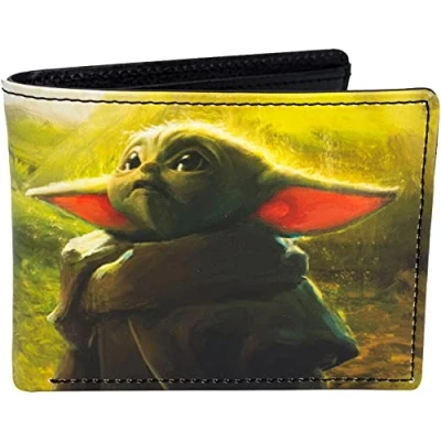 Afbeelding van Concept One Star Wars De Mandalorian Grogu Bifold Portemonnee in een decoratieve Tin Case, MULTI