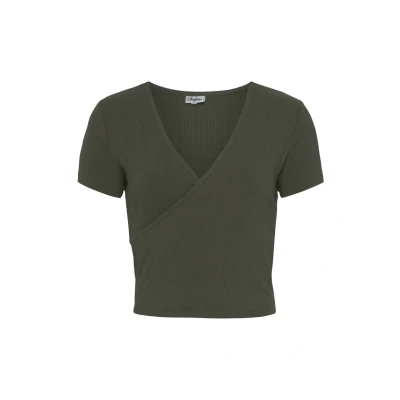Afbeelding van Buffalo Strand Tshirt basic, Dames, Maat: 40/42, Khaki