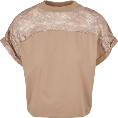 Afbeelding van Urban Classics Tshirt print, Dames, Maat: Large, Softtaupe