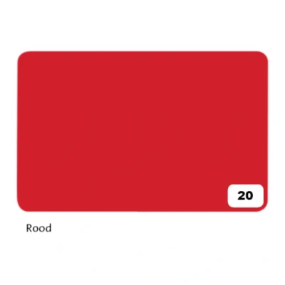 Afbeelding van Fotokarton Folia 2zijdig 50x70cm 300gr nr20 rood Omdoos a 10 stuk stuks