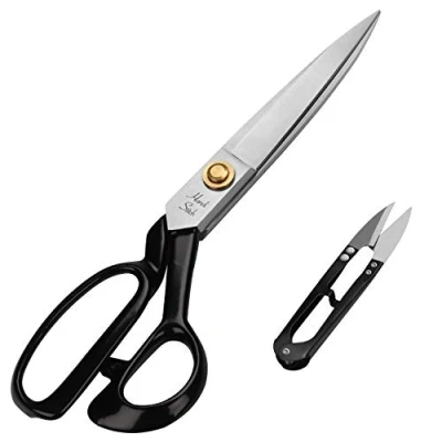 Afbeelding van Handi Stitch Kleermakers Schaar en Draad Schaartje Zware Kwaliteit 25.4cm Roestvrij Stalen Scherpe Voor het Knippen van Stof, Leer, Spijkerstof, Aanpassen, Naaien &amp; Maatmaken