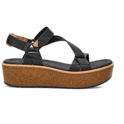 Afbeelding van Teva Madera Wedge dames sandaal zwart maat 37 (EU) 4 (UK)