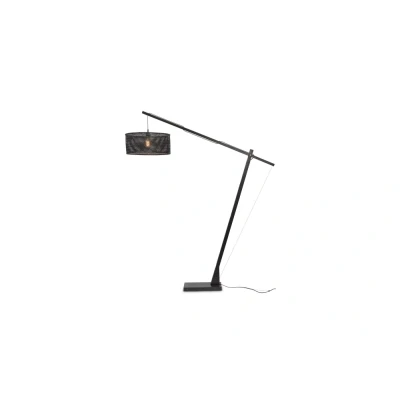 Afbeelding van Good&amp;Mojo Vloerlamp Java Bamboe XL Zwart 175x50x207cm