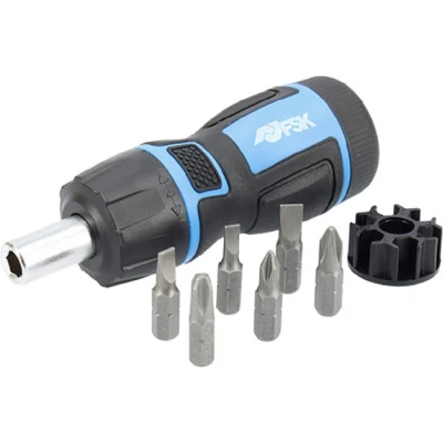 Afbeelding van Schroevendraaierset Ferrestock Ratelschroevendraaier (6 pcs)