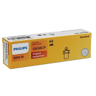 Afbeelding van Philips 12638CP binnenverlichting BX8, 4D, wit