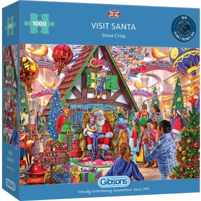 Afbeelding van Gibsons Bezoek Kerstman (1000)
