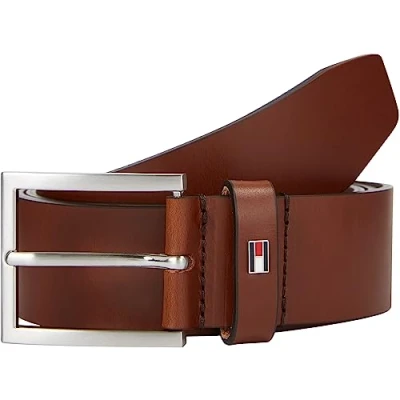Afbeelding van Tommy Hilfiger Hampton Riem, Heren, Maat: 80, Dark tan