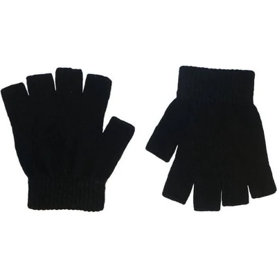 Afbeelding van Zwarte Vingerloze Handschoenen Maat One Size Fits All