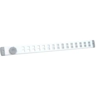 Afbeelding van Nedco Bold Line schuifrooster alum. 500 x 40 mm wit