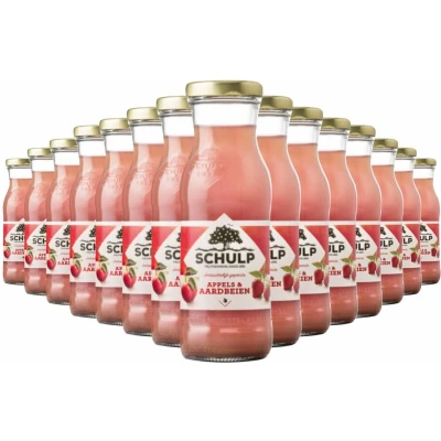 Afbeelding van Schulp Appel &amp; Aardbeiensap Ambachtelijk 15 x 0,2 liter