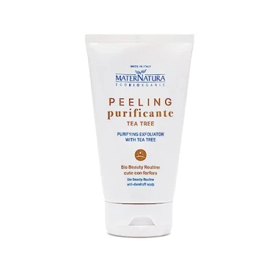 Afbeelding van Maternatura, Theeboompeeling tegen roos, zachte en effectieve peeling voor een gezonde schilvrije hoofdhuid, biologische schoonheidsroutine Made in Italy, 150 ml