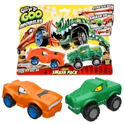 Afbeelding van Heroes of Goo Jit Zu Mobiles Tygor Vs Rock Jaw Stretch &#039;em! Smash Twist Fix Them en begin opnieuw! Cadeau voor 4 jaar oude meisjes, jongens fans