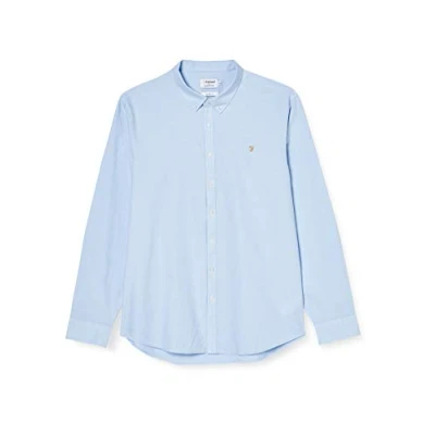 Afbeelding van Farah Overhemd, Heren, Maat: XL, Sky blue
