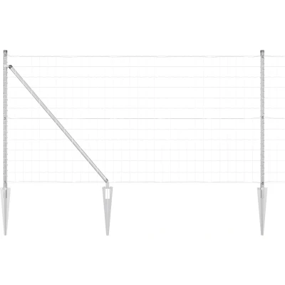 Afbeelding van vidaXL Euro Fence met 13 puntpalen 1x25 m gegalvaniseerd staal
