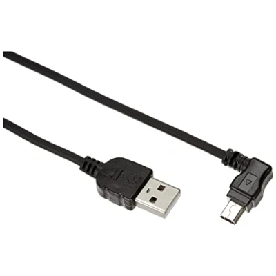 Afbeelding van System S usb 2.0 kabel voor a naar mini B 5 pin 30 cm haakse stekker 90 graden
