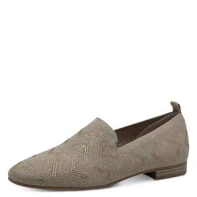Afbeelding van Marco Tozzi Instappers, Dames, Maat: 40, Dune metallic Textiel