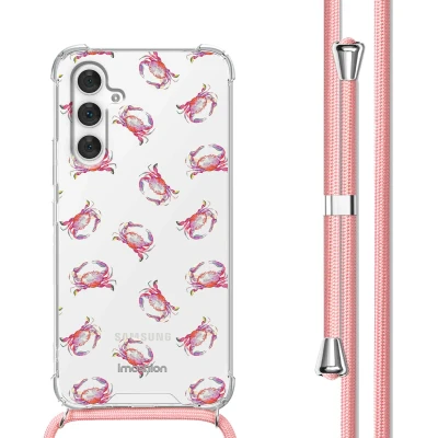 Afbeelding van Samsung Galaxy A54 (5G) Hoesje Kunststof iMoshion Softcase/Koordhoesje/Backcover Crab Watercolor Telefoonhoesje
