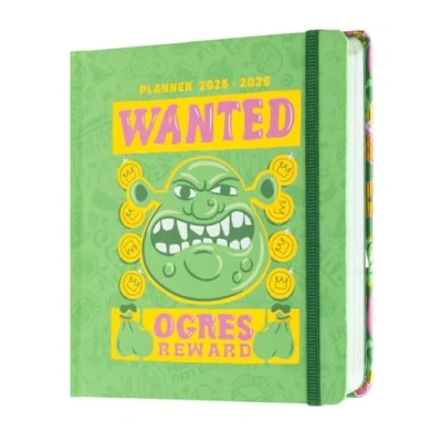 Afbeelding van Grupo Erik Academic Diary 2025 2026 Page A Day Shrek Stationery Back To School Planner Student, Mid Year Gifts