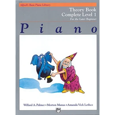 Afbeelding van ALFRED&#039;S BASIC PIANO LIBRARY THEORY BOOK COMPLETE 1 PIANO: For the Later Beginner