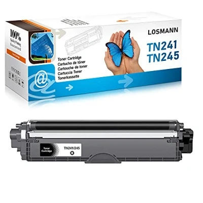 Afbeelding van Losmann 1 x zwarte tonercartridge, compatibel met Brother TN221 TN241 TN242 TN245 TN246 voor DCP 9015CDW 9020CDW 9022CDW HL 3140CW 3150CDN 3150CDW 3170CDW MFC 9130CW 9140CDN 9142CDN 9330CDW 9332CDW 9340CDW