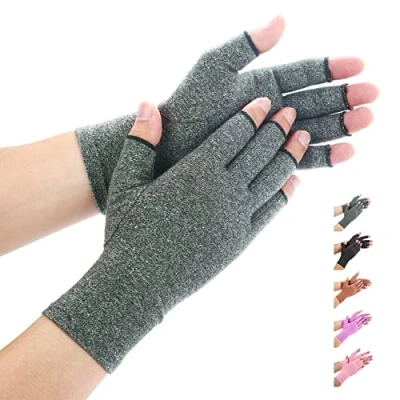 Afbeelding van Duerer Anti artritis handschoenen (1 paar), compressiehandschoenen voor mensen met reuma of en osteoartritis. de bieden verlichting van symptomen bij artritische gewrichtspijn