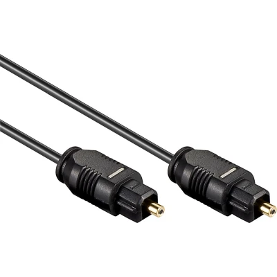 Afbeelding van Digitale optische Toslink audio kabel 2,2mm / zwart 2 meter