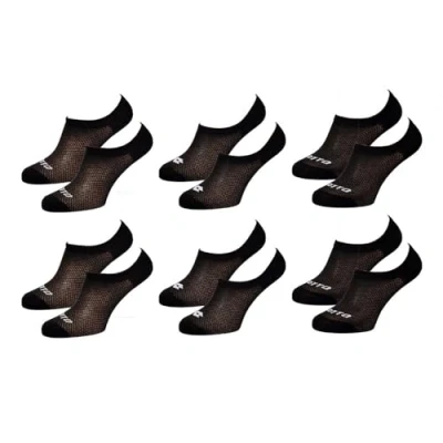 Afbeelding van Ozabi Herensokken, LOTTO, Pack de 6 Paires Footies Lotto Noir, 39/42 NL