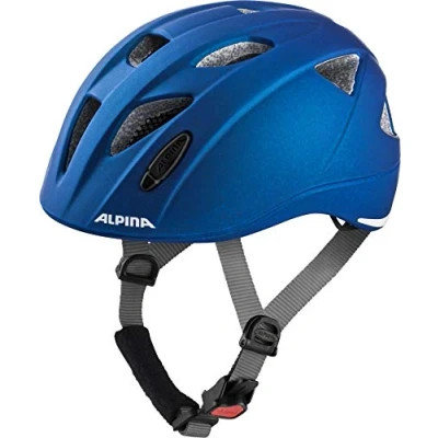 Afbeelding van ALPINA XIMO L.E. Lichte, veilige en onbreekbare fietshelm met optioneel LED licht voor kinderen, mat blauw, 47 51 cm