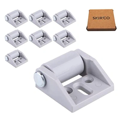 Afbeelding van SKIR&#039;CO (Pack van 8 stuks) Kleine 15 mm meubelwielen, rubberen wielen, niet draaibare, vaste eenrichtingsrichting (8)