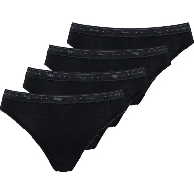 Afbeelding van Sloggi 4ER PACK Slip, Dames, Maat: 40, Schwarz